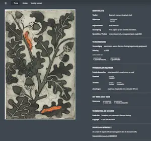 Jeanne Bieruma Oosting - De rupsen, ets met aquatint in zwart, groen en rood kopen? Bied vanaf 395!
