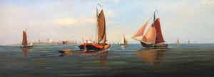 Haaike Abraham Jaarsma - Schepen op de Zuiderzee, C781-5 verkocht voor € 150!