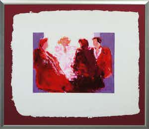 Wil Willemsen - Zeefdruk, Zonder titel - Ingelijst verkocht voor € 35!