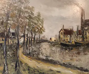Georges Berger - Landschap met rivier kaufen? Bieten Sie von 200!