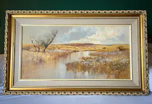 Chris Tugwell - Landscape with Tree and Water kopen? Bied vanaf 200!