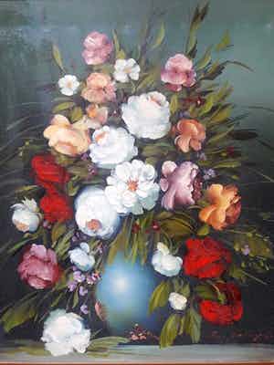 Niet of onleesbaar gesigneerd - F Baloch. (met certificaat). verkocht voor € 10!