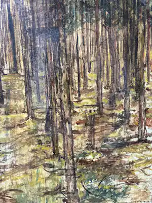 Hendrik Valk - Abstract bos verkauft für € 350!