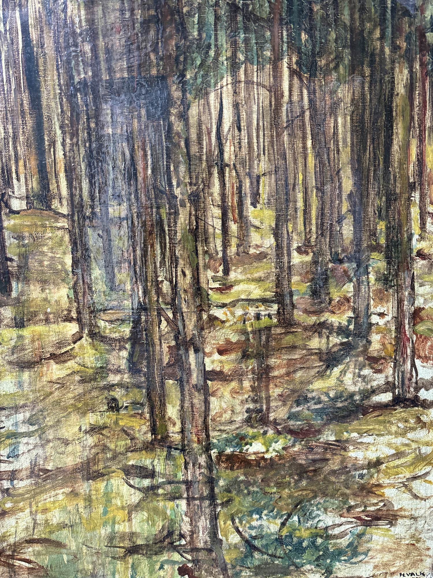 Hendrik Valk - Abstract bos kopen? Bied vanaf 350!