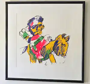 Herman Brood - Man met Paard - Handgesigneerd - 27/200 kopen? Bied vanaf 430!