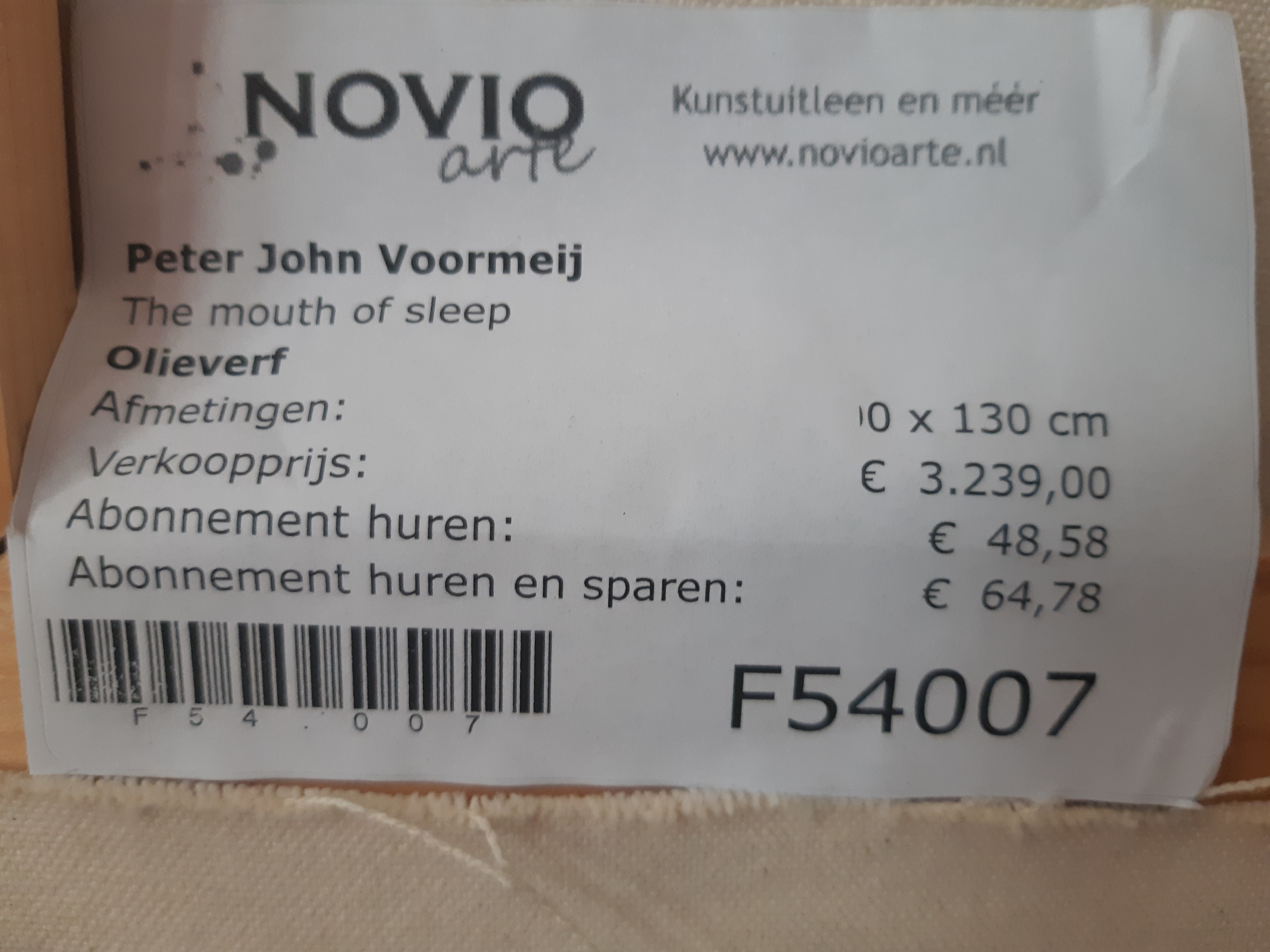 Peter John Voormeij - The mouth of sleep kopen? Bied vanaf 750!