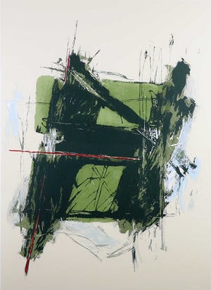 Arty Grimm - Zeefdruk, Abstracte compositie - Ingelijst (Groot) kopen? Bied vanaf 50!