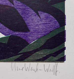 Uwe Wenk-Wolff - Alpen, houtsnede kopen? Bied vanaf 40!