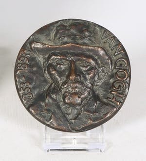 Rudy Augustinus - Bronzen penning, Vincent van Gogh kopen? Bied vanaf 40!