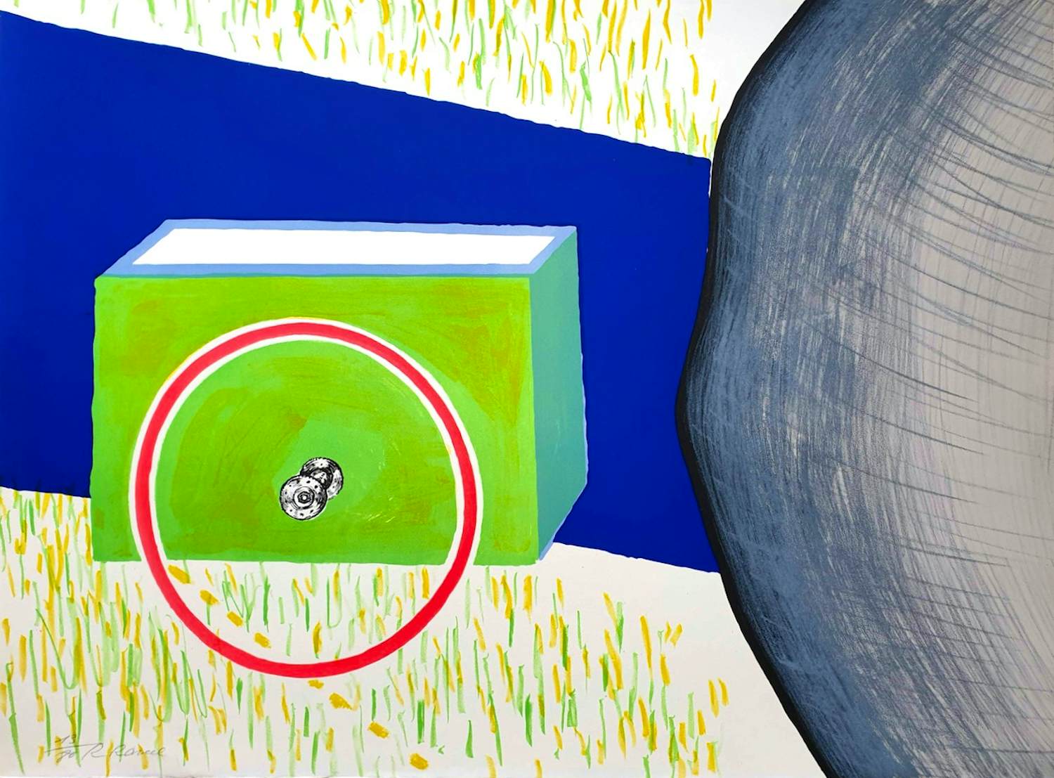 Roger Raveel - Genesis 17 - litho - 57x77 cm - 1969 kopen? Bied vanaf 1750!