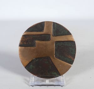 Brons (Onbekend) - Bronzen penning, Abstract kopen? Bied vanaf 10!