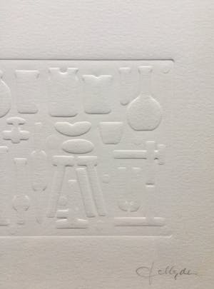 JCJ Vanderheyden - gemengde techniek ( preeg en monoprint) - vroeg werk uit de jaren 60. kopen? Bied vanaf 375!