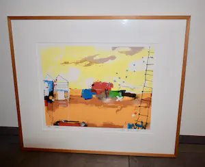 Theo Koster - Zeefdruk Nr. 90 - Connection - Ingelijst kopen? Bied vanaf 75!