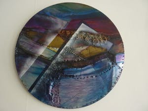 Inez van Maanen - Rond "Venster" olieverf en metaal kopen? Bied vanaf 329!