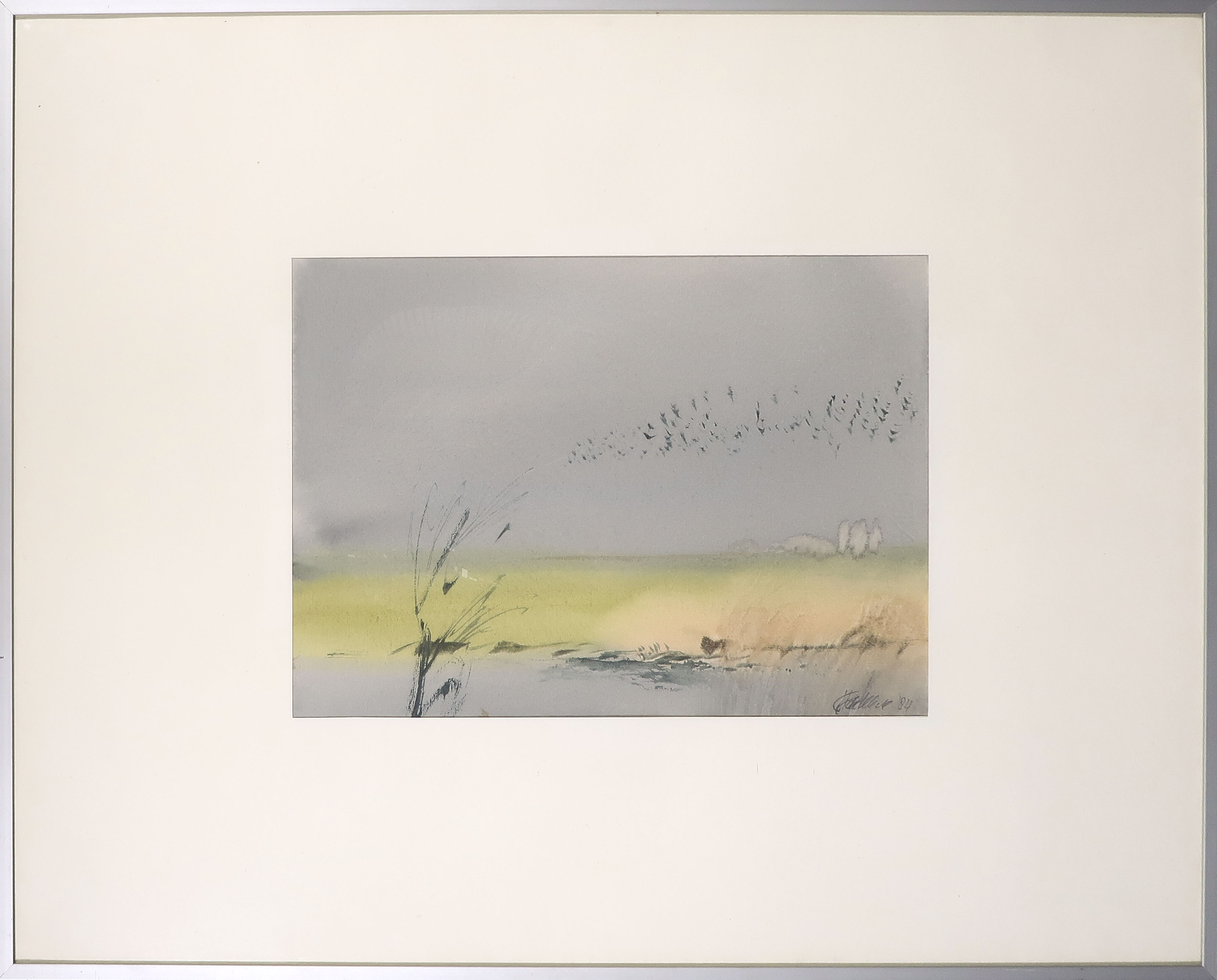 Thomas de Klerk - Aquarel, Vogelvlucht - Ingelijst kopen? Bied vanaf 20!