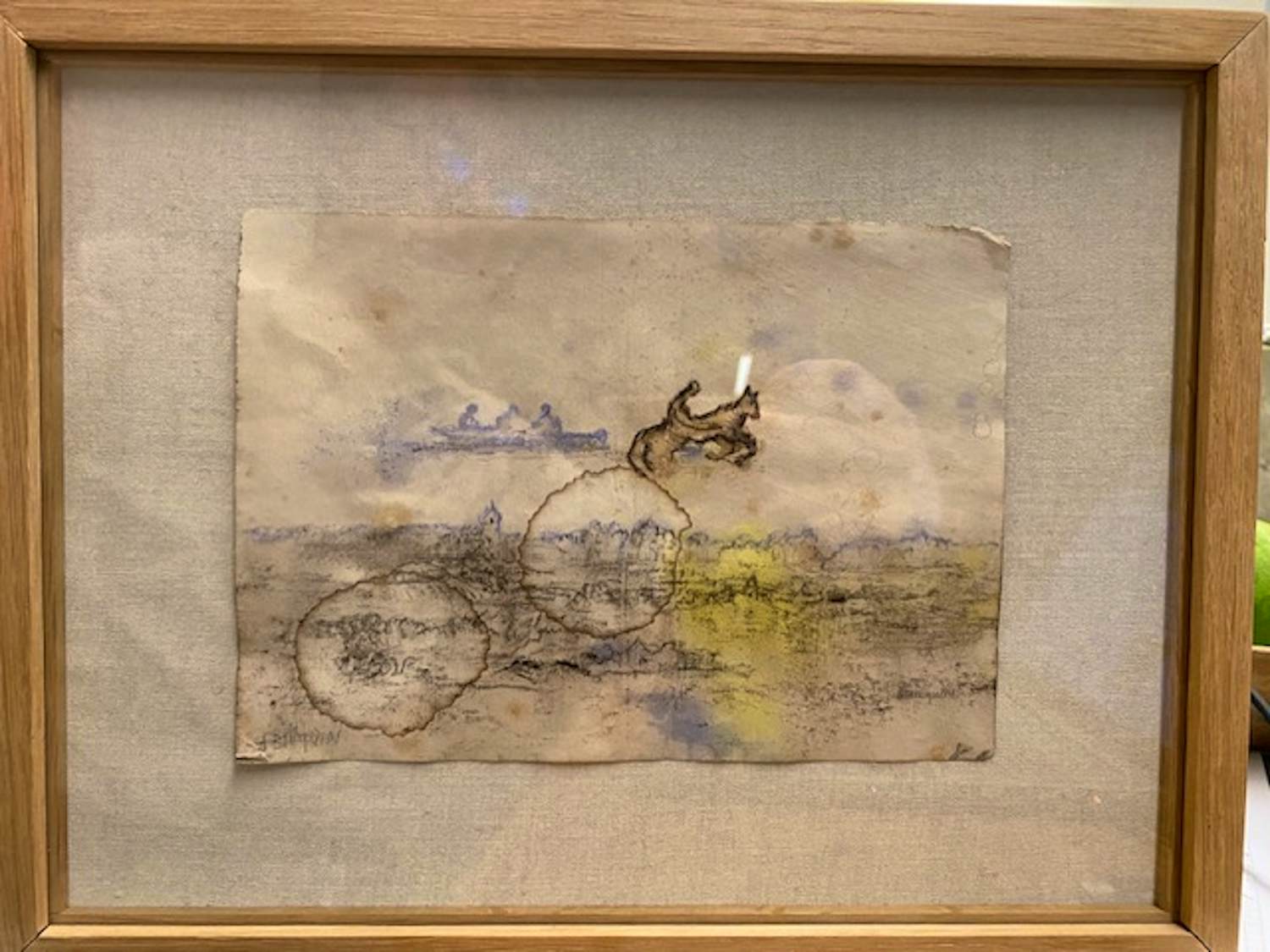 Jean Bilquin - Ruiter en paard in het water verkocht voor € 150!