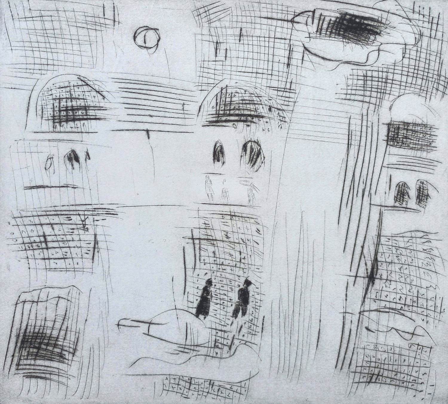 Henk Huig - Figuren voor een kerk, ets kopen? Bied vanaf 30!