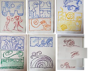 Pierre Alechinsky - Le rêve de l'ammonite kopen? Bied vanaf 2500!