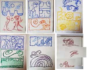 Pierre Alechinsky - Le rêve de l'ammonite verkocht voor € 2500!