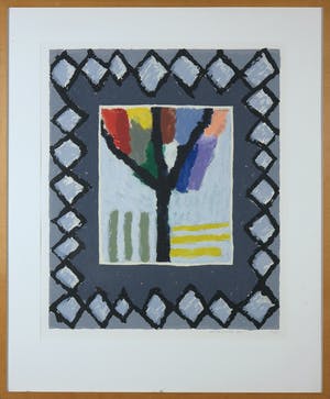 Harrie Gerritz - Zeefdruk, Zonder titel - Ingelijst kopen? Bied vanaf 35!