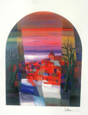 Ton Schulten - Stadsgezicht. verkocht voor € 125!