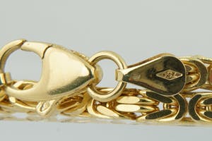 1297- Massief (65,5 gr) 18 karaats geelgouden "Konings" ketting 60cm kopen? Bied vanaf 2460!