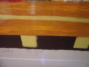 Clemens Briels - Zeefdruk, Pintate los labios Maria, pintate - Ingelijst (Groot!) kopen? Bied vanaf 225!