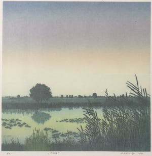 Henk Kastelijn - Zomer & Herfst | 2x kleuren zeefdruk (e.a.) - ingelijst kopen? Bied vanaf 30!