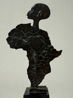 Eric Claus - bronzen sculptuur | 'Afrika' | 1988 kopen? Bied vanaf 20!