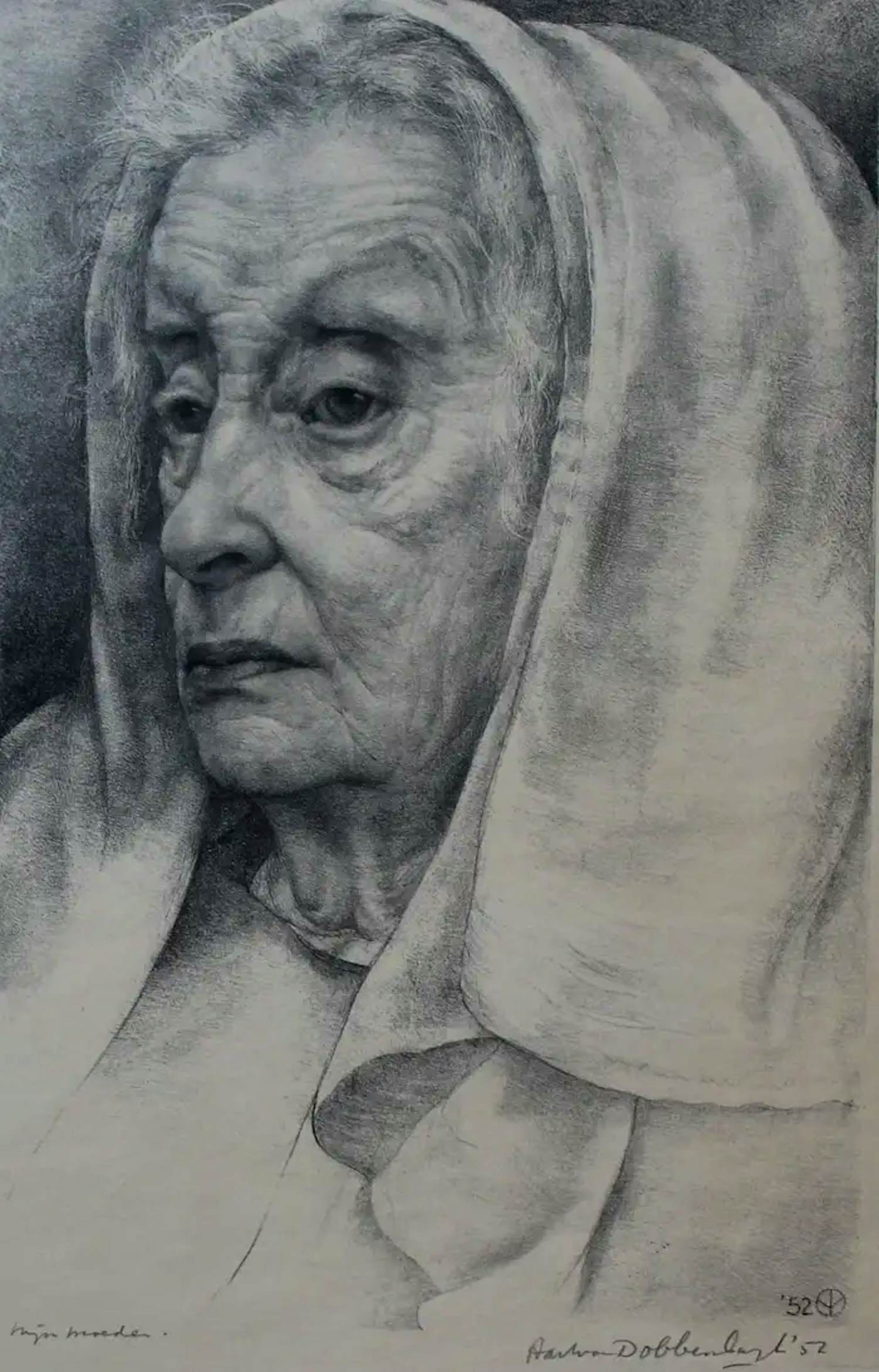 Aart van Dobbenburgh - Litho: mijn moeder - 1952 kopen? Bied vanaf 59!
