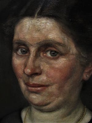 Henk Meijer - Weergaloos mooi geschilderd realistisch olieverf portret van Dame kopen? Bied vanaf 10!