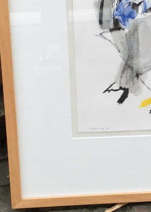 Niet of onleesbaar gesigneerd - c846-1, geabstraheerde figuren kopen? Bied vanaf 1!