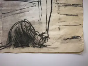 Rob Aussen - Naakt. Portret. Zittende vrouw. kopen? Bied vanaf 69!