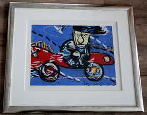 Herman Brood - Zeefdruk: Future Lease- (Zeer nette lijst!) verkocht voor € 295!