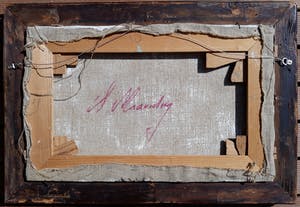 Sieg Maandag - Imaginair landschap, olieverf op doek (mooi ingelijst) kopen? Bied vanaf 250!