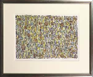 Jan Wolkers - Zeefdruk, Winterbeelden I - Ingelijst verkocht voor € 160!