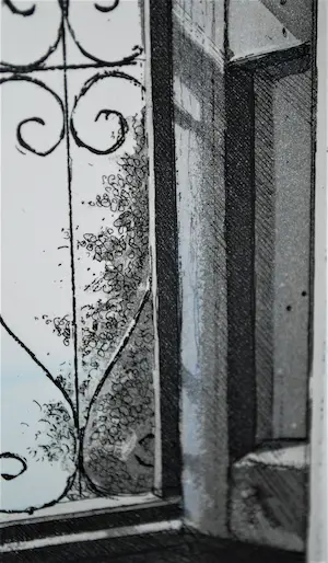 Wim Bettenhausen - Corfu - kleurets - aankoop Galerie Petit - zuurvrije inlijsting - incl boek - kopen? Bied vanaf 80!