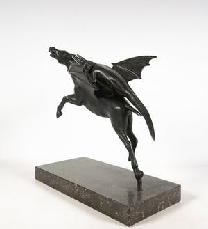 Tom Frantzen - Brons, Kameleon te paard kopen? Bied vanaf 1!