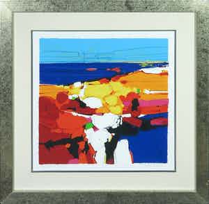 Frank Lejeune - Zeefdruk, First visit Toscana - Ingelijst verkocht voor € 50!