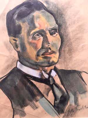 Jelle Troelstra - Portret van man verkocht voor € 75!