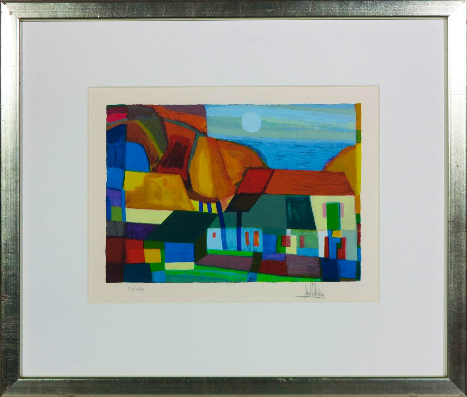 Ton Schulten - Zeefdruk, Zonder titel - Ingelijst (museumglas) kopen? Bied vanaf 250!