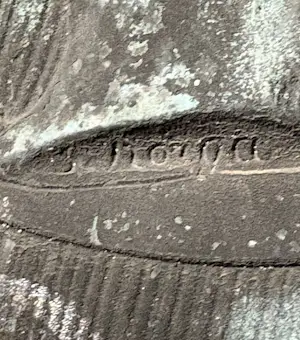 Sylvain Norga - Bronzen reliëfplaquette met Christus hoofd kopen? Bied vanaf 200!