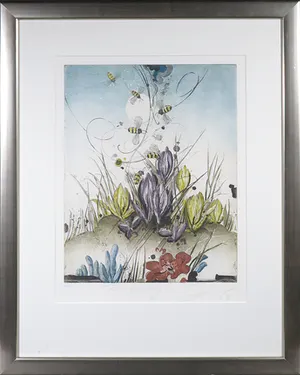Rüdiger Brassel - Ets en aquatint, Frühlingsanfang - Ingelijst kopen? Bied vanaf 1!