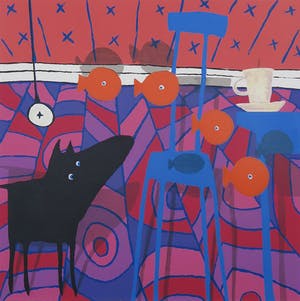 Peter Bastiaanssen - Zeefdruk, Zonder titel 2 - Ingelijst kopen? Bied vanaf 60!