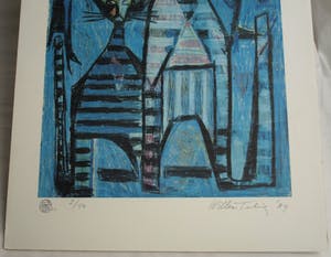 Willem H.A. Teeling - “Blauwe katten” - 1989 – nr. 2 van 50 ex. kopen? Bied vanaf 1!