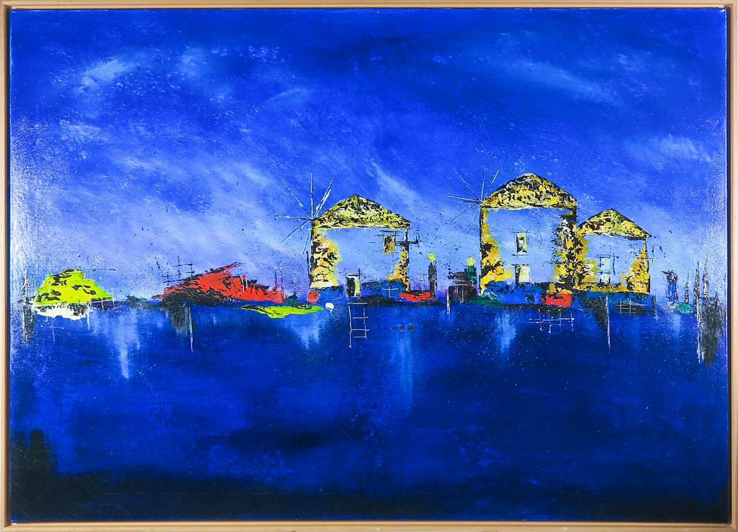 Henk Kuijpers - Acryl op doek, Koroni - Ingelijst. kopen? Bied vanaf 100!