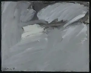 Bart de Graaf - Drie werken op doek, Abstract in grijstinten kopen? Bied vanaf 50!