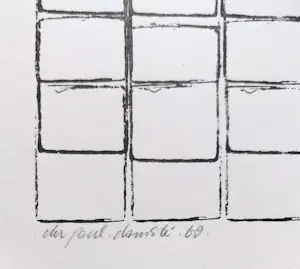 Christiaan Paul Damste - Zero compositie, tekening op papier kopen? Bied vanaf 100!