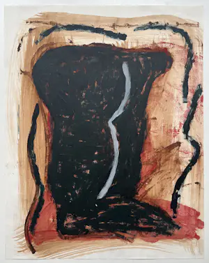 Minne Vijver - Acryl op papier | 'Torso' | 1992 (UNIEK WERK) kopen? Bied vanaf 10!