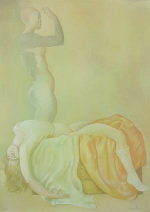 Leonor Fini - Litho, Zonder titel - Ingelijst (Groot) kopen? Bied vanaf 40!